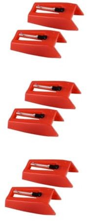 BESTonZON 3 Paires Accessoires pour Disques Gramophone Aiguille De Lecteur De Vinyle Dérive De Direction Disque Vintage Organisateur De Voiture Rouge Phonographe Style