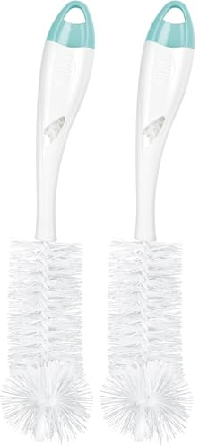 NUK 2 in 1 Flexible Bottle Brush | Baby Bottle & Teat Brush (Pack of 2)