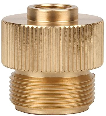 HONMEET Campingadapter Kleintank Ventil Umrüstkopf Mit Dichtung Flacher Outdoor Gasadapter Sicherer Propangastankanschluss Für Grill Und Camping