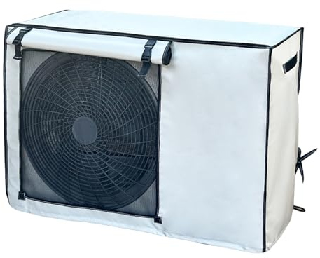 YLLSMGS Housse Pompe a Chaleur Piscine, Bache Pompe a Chaleur Piscine Tissu Oxford 600D pour Unité Extérieure avec Maille(100 * 43 * 80cm/39 * 17 * 31in)