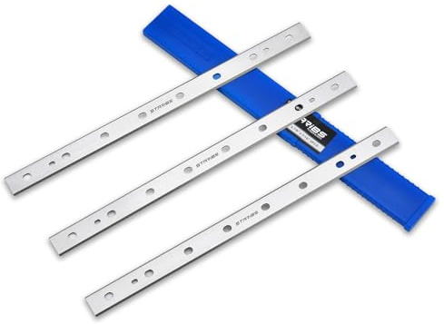 STARIBS 13-Inch Thickness Planer Blades for DeWalt DW735 DW735X Planer, Replacement DW7352 HSS M2 Woodworking Knives- Set of 3