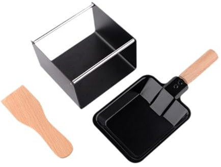 Fenteer Cheese Raclette Oven Cheese Melting Pan Replace Bakeware Cheese Raclette Melter Cheese Rotaster Baking Tray for Cooking Bread