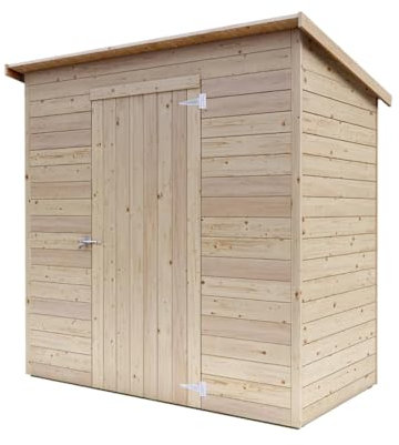 Casetta in Legno da Giardino Addossata Lady 2x1 - Personalizzabile, Spessore 19mm, Kit Completo, Facile Montaggio, Made in Italy