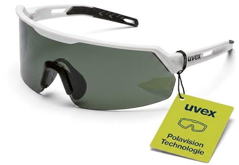 Uvex ultrashield – Schutzbrille – sportliche Bügelbrille mit Panorama-Sichtscheibe - rutschsichere & verstellbare Nasenauflage