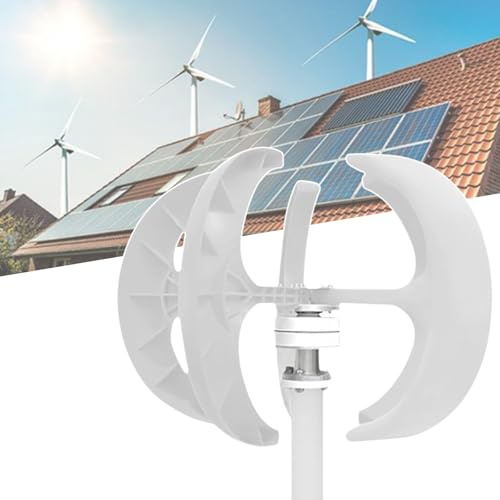 Generador de Viento silencioso de 5 kW con Controlador, eficiente generador de energía eólica para Uso doméstico y de Camping, 24 V - Solución de energía renovable ecológica