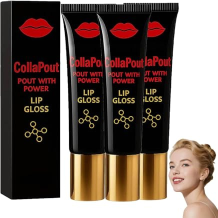 Lipgloss, Lip Booster Serum, Lips Gloss Serum, Plumpy Lippen Booster, Feuchtigkeitsspendende und Pflegende Lips Öle, Reduziert Feine Feuchtigkeit, Instant Volume and Shine Enhancer (3PC)