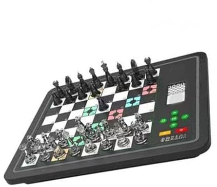 RASTKY Set di Scacchi con modalità di Gioco Avversario Gioco da Tavolo per Scacchi per Computer Portatile Bambini Adulti Principianti (BLACK)