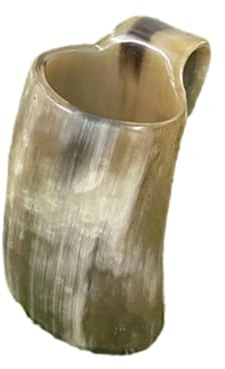 Generico Di Bere Vichingo - Boccale Birra Rustico Vintage, Manico Legno Stile Norreno | Accessorio Realizzato A Mano, Autentico Contenitore Bevande Fredde, Ale, Display Acqua, Uomini E Donne,