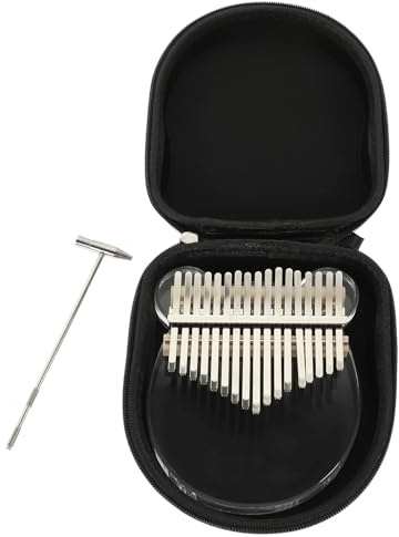 Yardwe Acrylic Thumb Piano 10 Keys Kalimba Mini Musical Instrument with Tuning Hammer Portable Small Kalimba Piano Gift for Music Lovers