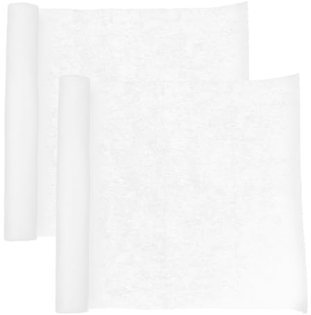 HYTROVE 2 Rollos de Película de Filtro de Aceite para Campana Extractora de Cocina, Material No Tejido Blanco, Resistente al Aceite y Absorbente para Uso Doméstico