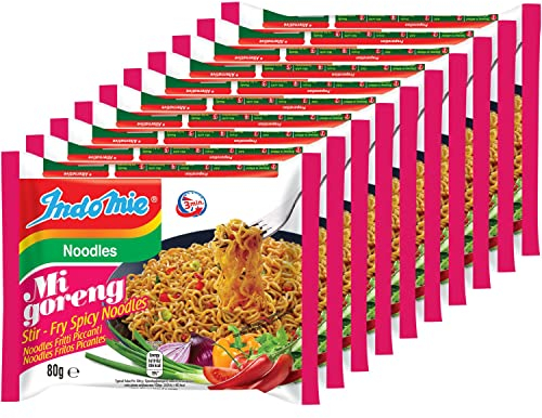 Indomie Instant Fried Noodles Hot & Spicy (Pack of 10)