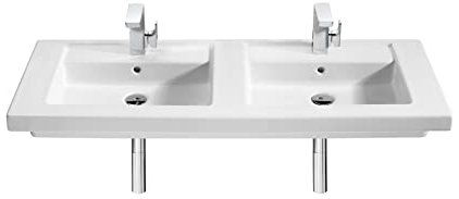 Roca,Prisma,Lavabo de porcelana mural o de sobremueble,Blanco,1200mm x 450mm x 130mm,A327540000