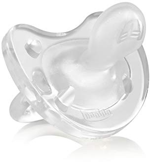 Chicco PhysioForma Silikon-Schnuller 16-36 Monate,1 Stück, Weicher und Zarter Schnuller, Unterstützt Physiologische Atmung und Fördert Korrekte Entwicklung des Mundes,Verschiedene Farben, Durchsichtig