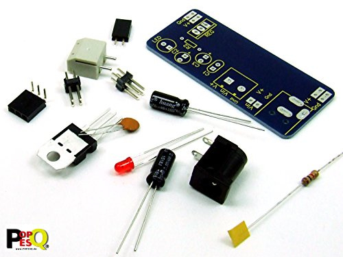 POPESQ® 1 Stk. x KIT DC Stromquelle mit PCB für Breadboard mit Spannungsstabilisator Wechselbar #A1618