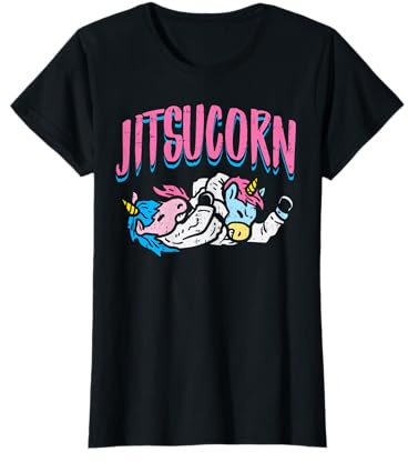 Jitsucorn Jiu Jitsu Unicorn Funny Grappling Martial Art Gift T-Shirt