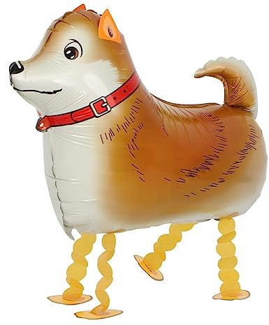 DIWULI Hund Airwalker Ballon - Kinder Geburtstag Tier-Party