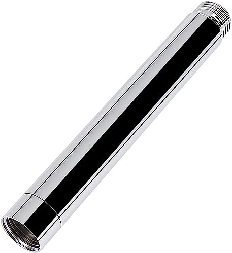 JRJUBB G1/2, Chrom Duschkopf-Verlängerung, 20 cm, Edelstahl, Duschkopfverlängerung, Duschkopf-Verlängerungsschlauch (20cm, Chrom)