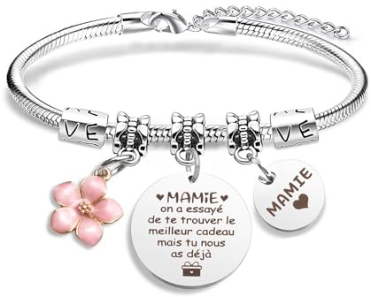 Cadeau Fete Des Grand Meres Cadeau Mamie Noel, Bracelet Mamie Cadeau Anniversaire Mamie Cadeau Pour Mamie Anniversaire Cadeaux Grand Mere Anniversaire
