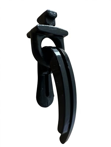 rewagi 100 feltrini girevoli e 100 ganci per tenda doppio bianco – nero per binari per tende, ganci sovrapposti, ganci pieghevoli, ganci pieghevoli, ganci per tenda. (nero)