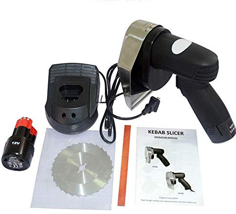 LMTYJZRY Couteau a Kebab Électrique, Couteau Kebab Slicer Machine Kebab Machine Professionnel et Commercial Couteau a Kebab Épaisseur de Coupe Réglable Couteau Kebab Slicer