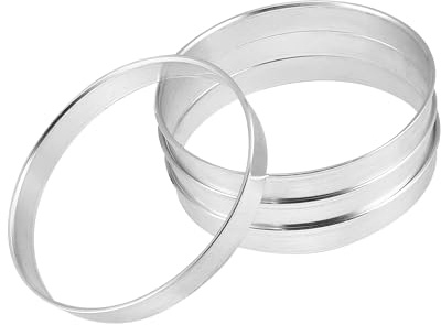 A ABSOPRO 4pcs Bague de Centrage Jante 73,1mm à 72,6mm Aluminium Alliage Voiture Moyeu Centré Anneaux Remplacement d'article
