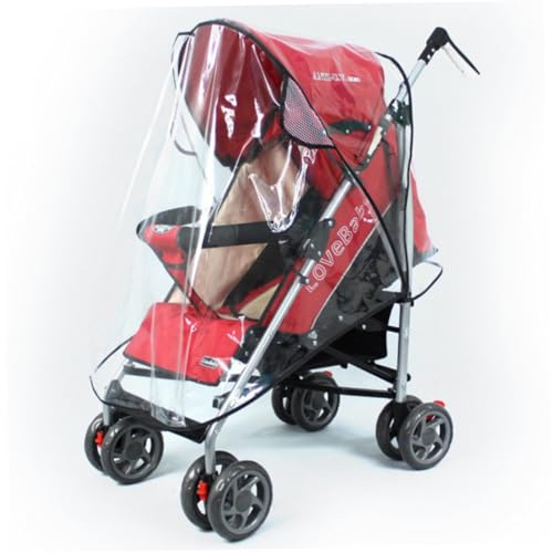 Beatifufu Kinderwagen Regenschutz Transparent Für Buggy Schatten Gegen Regen Wind Schnee Kälte Staub Schmutz Insekten Mit Belüftung Mit