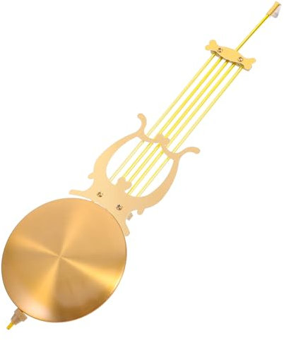 Angoily 4 Stück pendeluhrwerk Teil des Wanduhrwerks Wanduhren Zubehör für Pendeluhren zum Selbermachen Welle länglich Tag herrenuhren Wanduhr Pendelteil Ersatzpendel für Wanduhr Metall