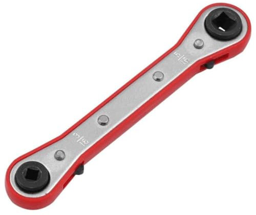 Jiqoe Refrigeration Tool Service Wrench - 1/4 x 3/16 x 3/8 x 5/16 Ratchet Box End Air Conditioning Repair Tool