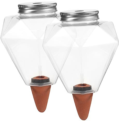 UPKOCH Selbstbewässerungsgerät Garten Pflanzen 500ml Kunststoff Automatisch Pflanzendekor Urlaub Zimmerpflanzen Bewässerungssystem Tropfer