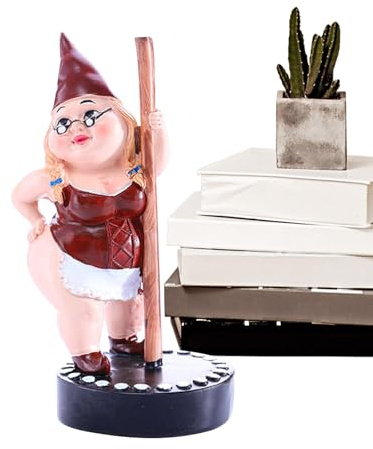 Pole Dancing GNOME Gartenstatue, Dance, Pole Dancing GNOME | Zwergfigur Aus Kunstharz, Sammelfigur, Exquisite Handwerkskunst:, Cartoon-Dame-Skulptur, Ornament Für Terrasse Garten Hof