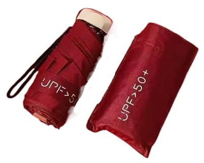 Mini parasol de poche pliable avec protection UV, 1 couleur, réseau