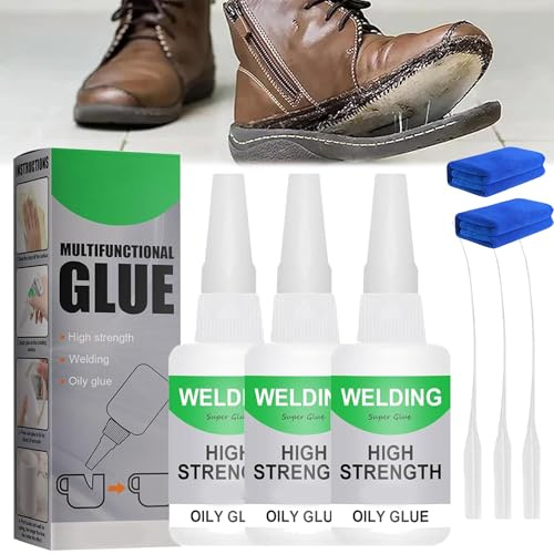 Welding High-Strength Oily Glue, Lekxagabo Welding Glues – Heavy Duty Multi-Surface Adhesive For Long-Lasting Repairs On Metal, Wood, Ceramics, Leather & Glass, For Tough Bonding Jobs (3Pcs)