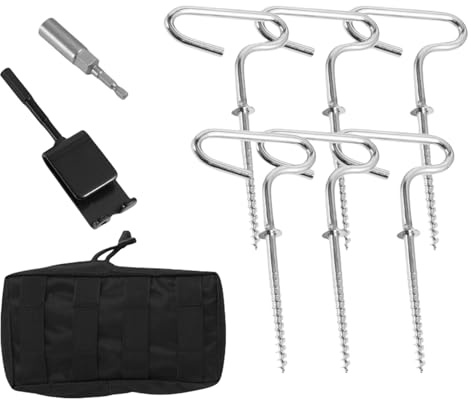 9pcs Metallo Tenda Pioli Chiodi Pali Neve Campeggio Esterna Per Alpinismo E Pesca Viaggio Attrezzatura Da Pesca Sul Ghiaccio