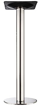 Patas de escritorio de acero inoxidable de alta calidad, soporte de una sola columna resistente para mesa de centro de cocina, barra de desayuno, altura ajustable de 950 mm, incluye tornillos, acabado