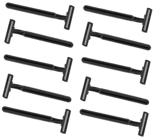 BIUDECO 10 piezas Maquinillas Desechables para Depilar Piernas y Cuerpo Afeitadora Manual Antideslizante de Doble Acero Carbono Portátil para Viaje y Uso Diario