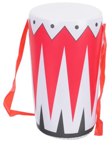 DECHOUS Tambour Gonflable PVC et Souple pour Garçon Fille Instrument Musical Factice pour Fête Scène et Jeux Imitation Accessoire Léger pour Garçons et Filles