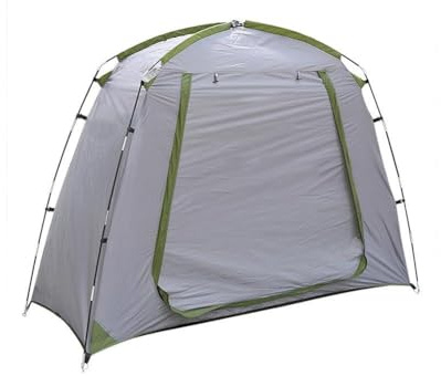 CashMuch Bicycle Storage Shed Outdoor Waterproof Bike Tent with Silver Coated Fabric and Fiberglass Frame, 200 x 150 x 80 cm, Lightweight Foldable Shelter for Garden Tools and Camping
