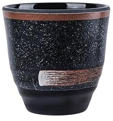 Dc Casa Set 2 Bicchieri in Melamina Nera 7,5x7,5 cm – Bicchieri Resistenti e Leggeri – Ideali per Tavola, Cucina, Outdoor e Picnic