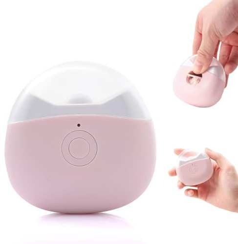 Tomedeks 1 Stück Elektrischer automatischer Nagelknipser, Nagelschneider Elektrisch,Elektrischer Baby-Nagelknipser mit Licht, mit Auffangbehälter, für Babys, Kinder, Senioren, Erwachsene