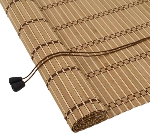 vidaXL Tenda a rullo Natura 130 x 220 cm Bambù