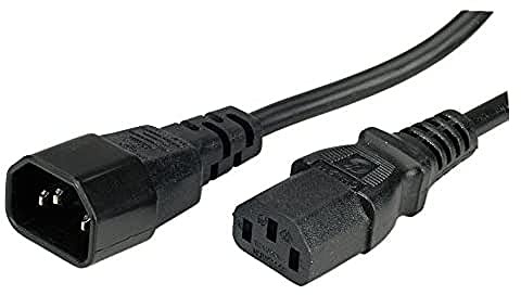 VALUE Câble de raccordement d'appareils, IEC 320 C14 - C13, Noir, 1,8 m