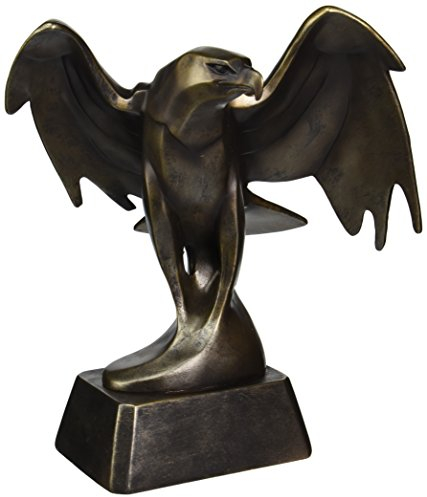 Design Toscano QS7373 Statue d’Aigle Art déco Construisant la Force Bronze 28 x 33 x 35,5 cm