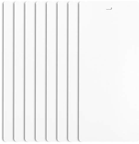 Dalix PVC Vertical Blind Replacement Slat 82 1/2 X 3 1/2 (8 Pack, White)