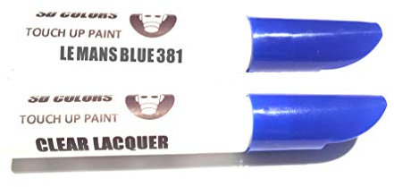 SD COLORS 12 ml Vernice Ritocco con Pennello e Vernice Trasparente - Le Mans Blue (381) - Compatibile con BMW - Riparazione di Graffi, Scheggiature e Verniciatura