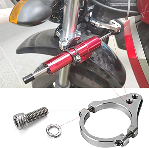 Collier Pour Fourche Avant 27 mm Support de Stabilisateur d'amortisseur Moto 27 mm Universel Pinces CNC Accessoires de Moto