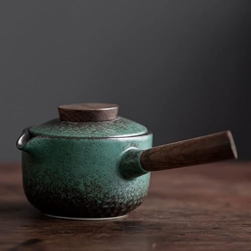Théière japonaise en céramique avec poignée latérale - Fait à la main - 225 ml