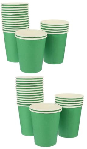 DECHOUS 100pcs St Patrick's Day Party Paper Cups Paper Tableware Festive Single-use Cups