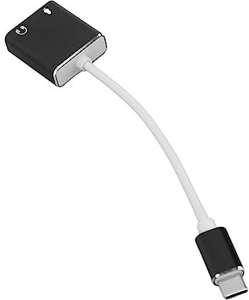 HERCHR Carte Son De Type C, Prise Casque De Type C vers Prise Casque 3,5 Mm, Adaptateur Audio USB vers 3,5 Mm, Câble Jack Externe USB 7.1 Canaux, Carte Son Stéréo