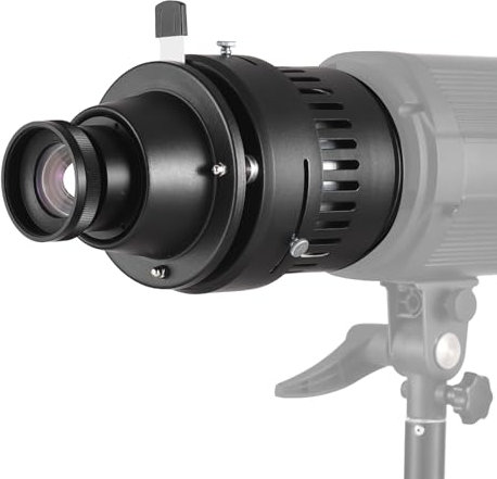 Andoer Snoot Bowens Optical Projector Spotlight for Photography Led Projector Snoot Bowens Mount Snoot Optical Cylinder Great Attack for Fashion Beauty Portraits Directors Focusable