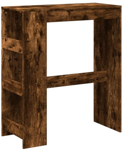vidaXL Bartisch mit Regal Räuchereiche 90x40x103,5 cm Holzwerkstoff